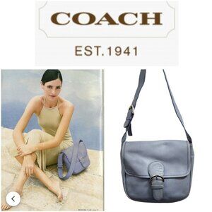 Coach Vintage - UNEVEN Color Soho Bedford Flap Bag 4164 - Periwinkle, Adjustable